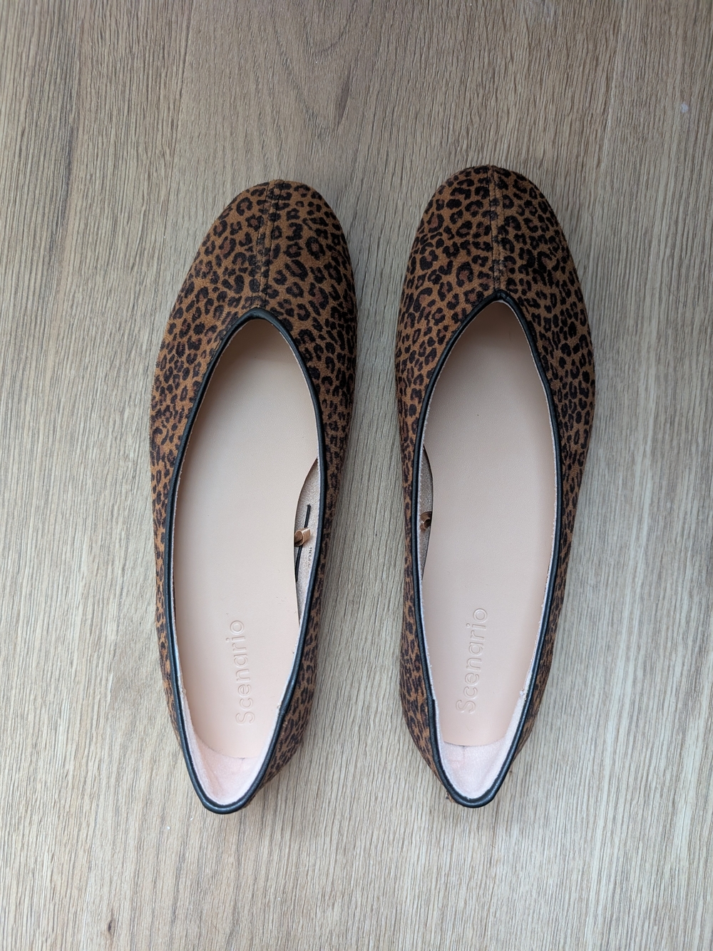 Leopard Print Ballet Flats - Black/Brown- Women's 6.5 *BRAND NEW*